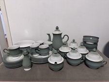 Denby Venice 28 Piece Dinner Set Including Soup Bowls, Plates, Mugs And More