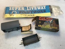 Graham Farish Grafar OO Gauge FORMO LMS Brake Van, original box & goods wagon.
