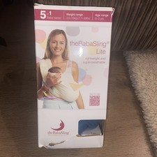 The Babasling Lite Embrace Life Black Baby Sling 0-2 Years With Pouch And Box