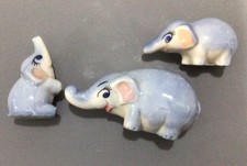 Wade Happy Families - Mamma Elephant & 2 Calves. Set Of 3 Vintage whimsies.
