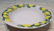 Italian Lemon Decorated Serving/Fruit Bowl