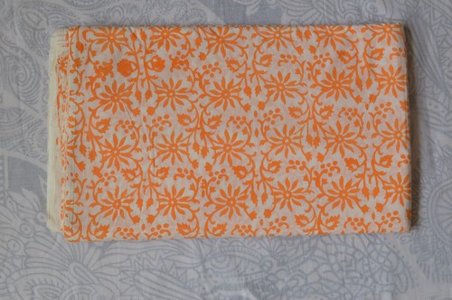 White orange hand block - white, &