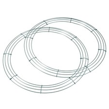 2pcs 16" Metal Wire Wreath