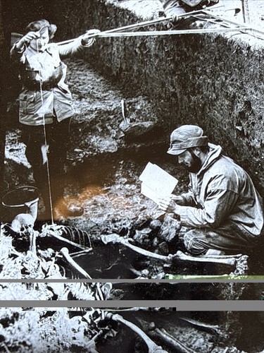 Magic lantern slide - slide, archeology