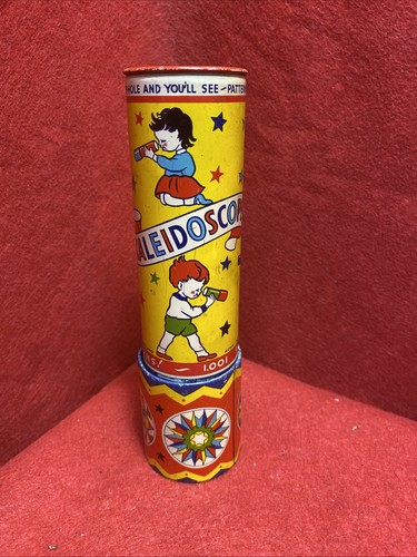 Vintage tin kaleidoscope - tin, toy