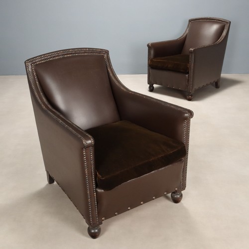 Antique armchairs leather - armchairs,