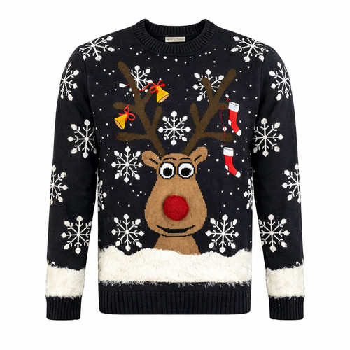 Reindeer christmas jumper m - christmas, s