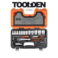 Bahco S560 1/4" & 1/2" Square Drive Socket Set (56 Pieces)