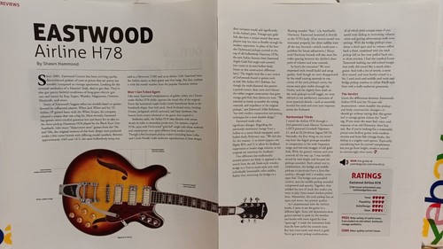 Eastwood guitars airline h78 - guitars,