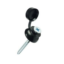 100   21/2" (63mm) CORRUGATED ROOFING FIXING, SCREWS AND BLACK STRAP CAP WASHERS