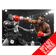MIKE TYSON KNOCKOUT V BERBICK POSTER PRINT A4 A3 SIZE -BUY 2 GET ANY 2 FREE