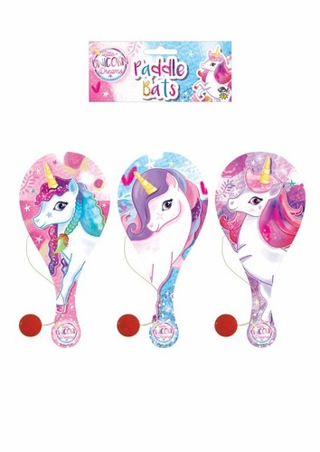 22cm unicorn wooden paddle bat - paddle,