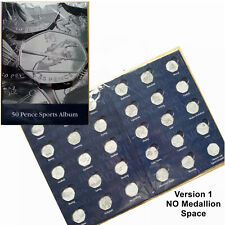 8x London Olympic 50p Collectors Coin Album for 29 Coins Lighthouse NO MEDALLION
