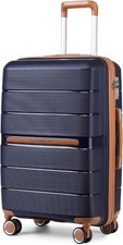 24" Medium Suitcase Lightweight Hard Shell Luggage Navy - Auction