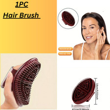 Head Scrubber Shampoo Brush Hair Scalp Massager Comb Wash Soft Bath
