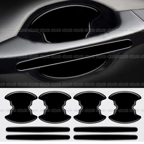 8pcs black car door - black,