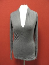 Solstice Slit Front Long Sleeve Yoga T-Shirt Grey UK S RRP £46 LN121 MM 14