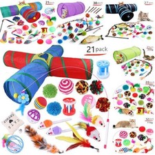 30 Pcs Pet Cat Bells Mouse Toys Kitten Interactive Indoor Toys Bulk Ball Toy UK