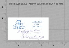Roly jenkins hand signed card - signed,