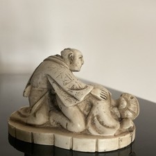 EROTIC NETSUKE COUPLE