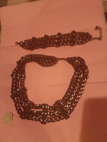 Black choker necklace and - choker,