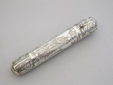 Victorian Silver Double Ended Scent Bottle Kate Greenaway. Sampson Mordan 1884