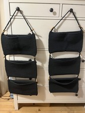 IKEA Nordrana Woven Hanging Basket Storage Navy x 2