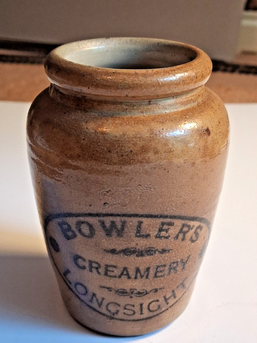 Antique tan coloured - antique, pot