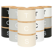 3pc Stacking Tea Coffee Sugar