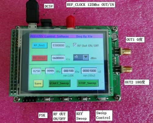 New adf4355 250mhz sweep - 250mhz-6.8g,