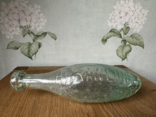Antique TORPEDO GREEN GLASS