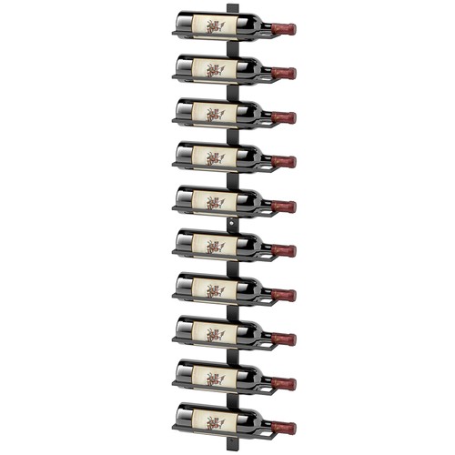 Homcom wall mount wine rack - wall,
