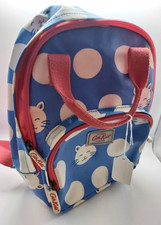 Original Cath Kids London Blue with White Spots & Cats Back Pack (H11)