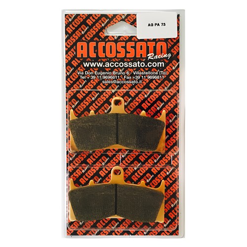 Front recessed brake pads - brake, for