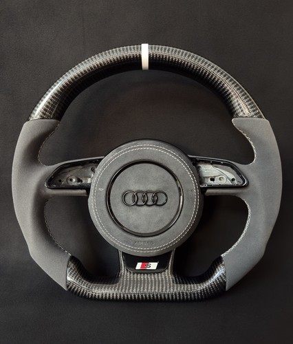 Audi white stripe carbon fibre - stripe,