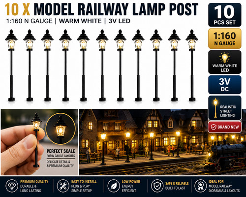 Model railway 160 lamp - x, 1:160
