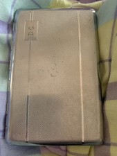 Vintage "TALLENT" England Chrome Machine Turned Cigarette Case Inscribed  DC