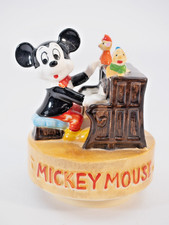 Vintage Made In Japan Walt Disney Mickey Mouse Piano Music Box Working