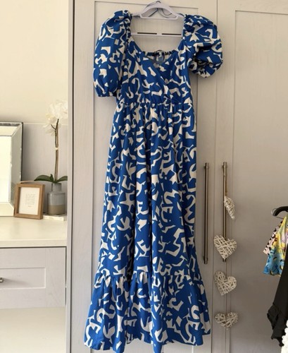 Zara blue white abstract - zara,