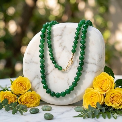 Natural green jade smooth - natural,