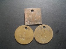 Colliery Tokens - Tilmanstone No 16 + H12 & H13.