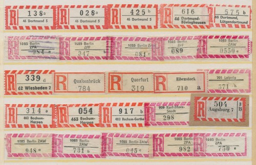 Lot registered slip - , eibenstock