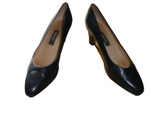 Ladies black leather Bally shoes size 6.5