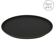 6x Round Non-Slip Serving