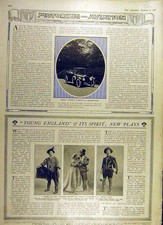 Original Old Vintage Print