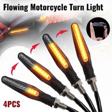 LED Amber Flowing Motorcycle Signal Indicators Light for Lexmoto LXR 125 & 380