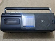 Vintage Sony Radio / Cassette Recorder CFM- SW11  Mains Or Battery. 1994 VGC