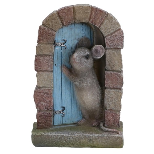 Mouse door figurine - door,