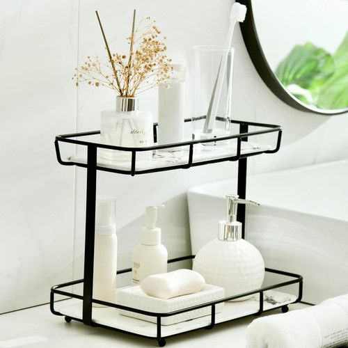 Tier bathroom organizer - 2-tier,