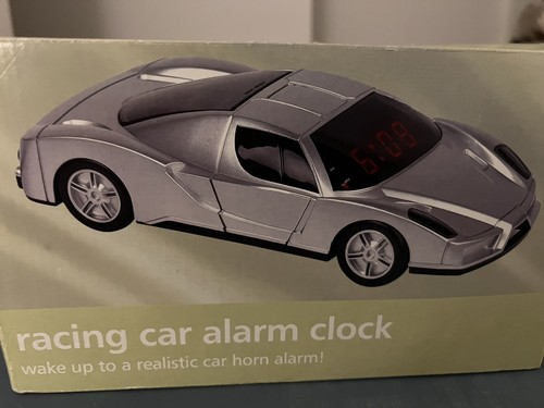 Racing car alarm clock - car,